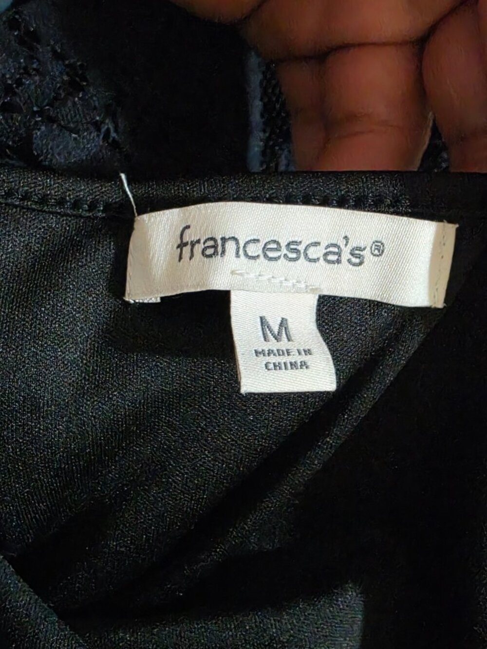 New Francesca's Black Blouse - Picture 14 of 14